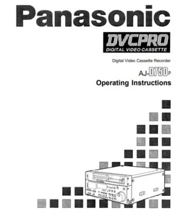Panasonic Videoregistratore Istruzioni AJ-D750P * SOLO MANUALE * - Foto 1 di 1