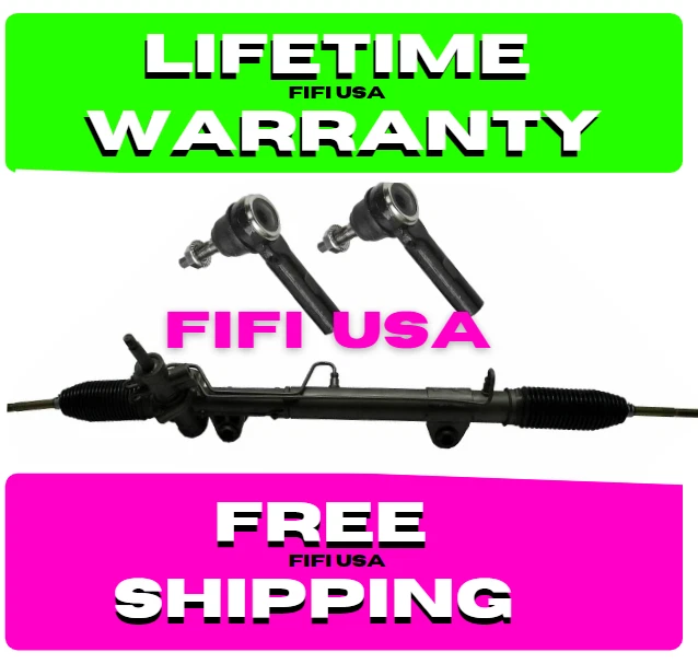 161+2 ✅ Power Steering Rack and Pinion+2 New Outer Tie Rod for DODGE CARAVAN✅ - Image 1 of 1