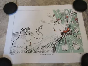 Dr. Seuss Horton Hears Egg Hatch Museum Print ROLLED $765 FREE SHIPPING - Picture 1 of 4