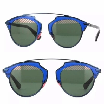 New  Dior DIOR-SO-REAL Blue Rose Mirrored Metal Sunglasses VU0NT - Image 1 of 4