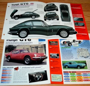 1971 Triumph GT6 MK III Specs Info Original Poster Brochure Vintage 71 GT 6 - Picture 1 of 1