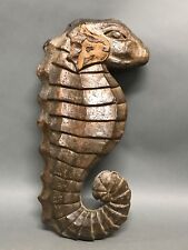 HANDCARVED WOOD SEAHORSE PAPERMACHE MOLD/SCULPTURE