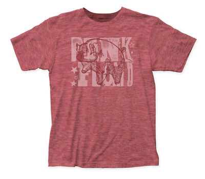 Authentic PINK FLOYD Pig Slim Fit T-Shirt Heather Red S M L XL 2XL NEW - Image 1 of 2