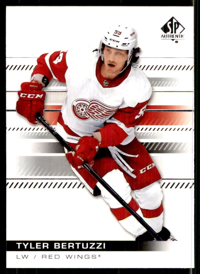 2019-20 SP Authentic Tyler Bertuzzi Detroit Red Wings #8 - Image 1 of 2