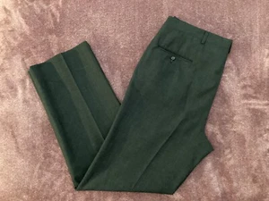 Hart Schaffner Marx Gray Flat Front Virgin WoolDress Pants 36 X 32 With Rise 11” - Picture 1 of 11