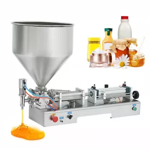 1000-5000ml Pneumatic Bottle Filler 80L Hopper Liquid Paste Filling Machine - Picture 1 of 13