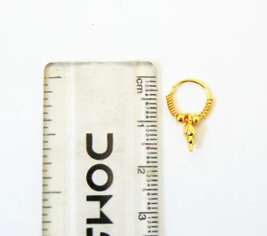 Indian Nose Ring Traditional 18K Gold Plated Stud Fashion Women Gift Jewelry - Picture 1 of 5