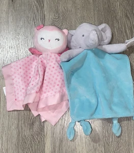 Carters Child Of Mine Baby grauer Elefant/rosa Baby Eule Lovely’s Unisex - Bild 1 von 10