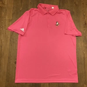 Adidas Disney Grumpy Polo Shirt Mens Large pink Golf Primegreen - Picture 1 of 5