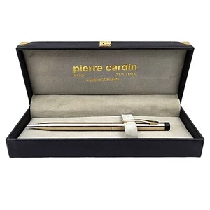 Vintage Pierre Cardin Mechanical Pencil Gold Tone Original Box - Picture 1 of 6