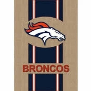 NFL Everyday Team Sports Denver Broncos 13B3809 BURLAP HOUSE Bandera 28" X 44" - Imagen 1 de 1
