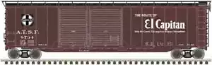 Santa Fe RR Postwar 50' Double Door Boxcar 8734 El Capitan Atlas 20006591 HO - Picture 1 of 1