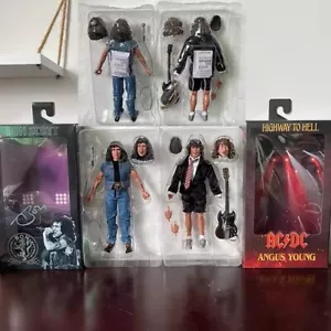 Highway to Hell Angus Young Bon Scott Movable Action Figure Collectible Toy Gift - Picture 1 of 11
