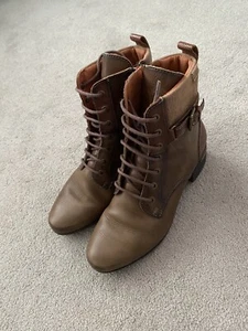 Pikolinos Mujer Damas Marrón Cuero Botas Zapatos Talla 3 EU 36 - Imagen 1 de 7