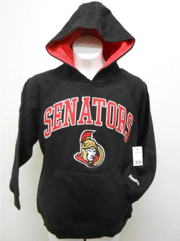 New- Ottawa Senators NHL Youth sizes S-L Reebok Black Hoodie Cover