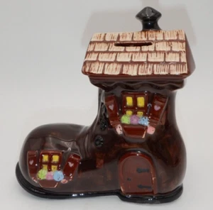 Vintage Old Woman Who Lived in a Shoe 1986 Coin Bank Signed RSC Germany - Picture 1 of 11