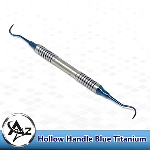 Escalador de hoz de mango hueco H6/H7 dental anterior posterior periodontal titanio - Imagen 1 de 3