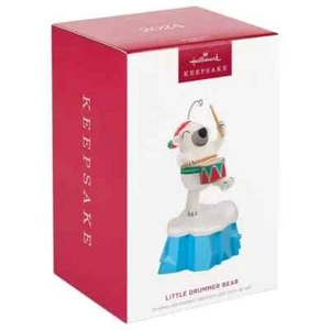 Hallmark Keepsake LITTLE DRUMMER BEAR Music Sound 2024 Ornament New in Box - Picture 1 of 3
