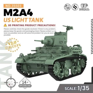 SSMODEL SS35503 1/35 Kit Modelo Militar EE. UU. M2A4 Tanque Ligero GUERRA WoT - Imagen 1 de 8