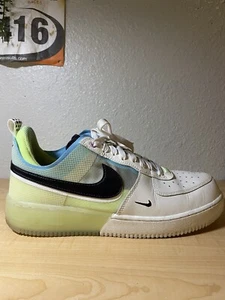 Nike Air Force 1 REACT Sail Barely Volt DM0573-101 Mens Size 10 - Picture 1 of 8