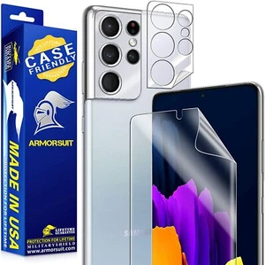 ArmorSuit Screen Protector and 2-Pack Clear Camera Plate Lens Protector S21U All - Picture 1 of 9