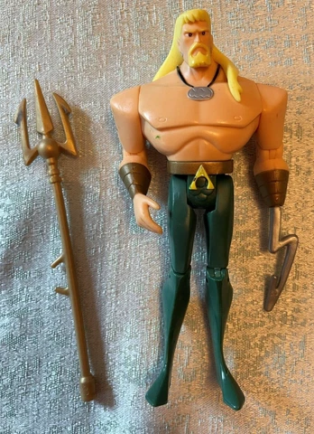 DC Universe Justice League AQUAMAN with TRIDENT 5" Action Figure Mattel 2004 Cover