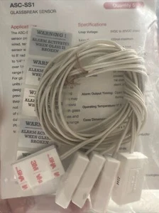 Resideo ASC-ss1 Glassbreak Sensor Pack Of 5 (replaces Interlogix UTC Ge Sentrol