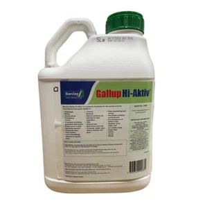 GALLUP HI-AKTIV 5LTS - STRONGEST PROFESSIONAL ROUNDUP 490g/L GLYPHOSATE - Picture 1 of 1