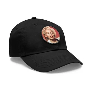 Parche de cuero artístico vintage de Marilyn Monroe, gorra informal para papás, sombrero   - Imagen 1 de 22