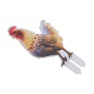 Acrylic Chicken Ground Insert Christmas Double Decoration DCJ0010 - Photo 1 sur 12