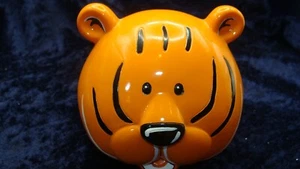 TIGER BANK ~ Has Stopper ~ Glass ~ 3.5”x4” ~ Excellent Condition ~ - Picture 1 of 4