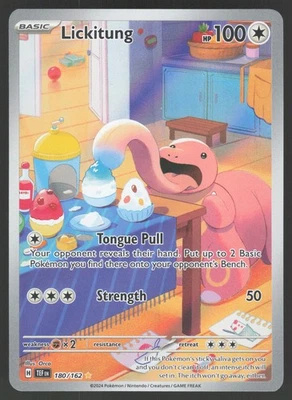 Lickitung 180/162 Illustration Rare Pokemon TCG Temporal Forces NM - Image 1 of 2