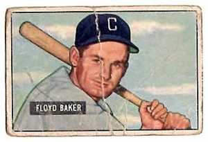 Floyd Baker White Sox ~ 1951 Bowman #87 ~ KOSTENLOSER VERSAND - Bild 1 von 2
