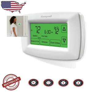 Programmierbarer Thermostat 7 Tage Touchscreen Smart Response Hintergrundbeleuchtung Display weiß - Bild 1 von 3