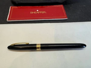Vintage Sheaffer Imperial Füllfederhalter - 18K / 750 Goldfeder - Schwarz & Gold - USA - Bild 1 von 8