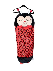 Happy Nappers Ladybug Pillow & Sleeping Bag 2-in-1 - Medium 54"x20" for Kids 3+ - Picture 1 of 4