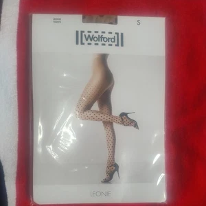 Collant donna Wolford Leonie a pois taglia small colore Sahara/nero  - Foto 1 di 7