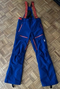 Spyder Goretex Insulated Bib Pants Spider Man Colors Lightly Used Medium Blue - Picture 1 of 15