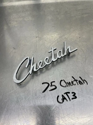 1973 1974 1975 Arctic Cat Cheetah OEM Emblem Logo - Image 1 of 3