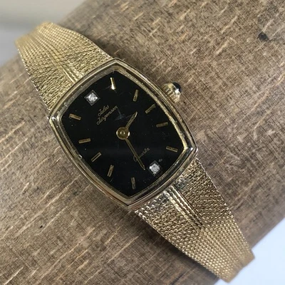 Reloj De Colección Jules Jurgensen Mujer 4899 Moda Tono Dorado Cuarzo Analógico 13mm 6 1/2" Foto 1 de 4