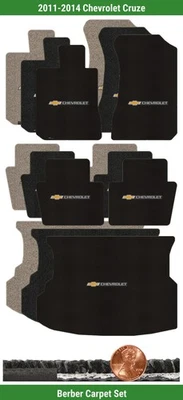 Juego de alfombrillas bereber personalizadas para Chevrolet Cruze '11-14 con logotipo (5 piezas) #CKL Foto 1 de 4