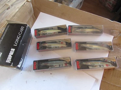 X raro paquete 6 sin usar limitado rapala largo fundido LCM-10C 11g chub lucio señuelo de pesca Foto 1 de 4