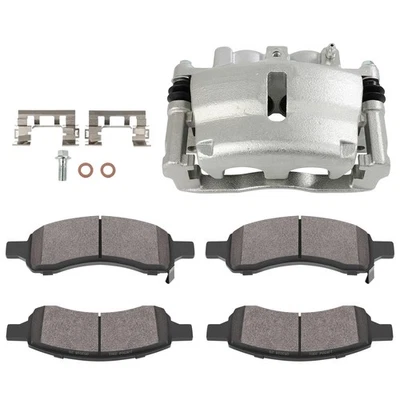 Ceramic Pads + Front Left Brake Calipers For 2006 2007 2008 2009 GMC ENVOY 5.3L - Image 1 of 4