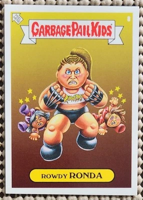 ROWDY RONDA: 2019 GPK WWE WRESTLING ROUSEY UFC PARODY SP SHORT PRINT #8 RC - Image 1 of 3