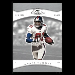 Tarjeta de fútbol americano Amani Toomer #55 2001 Donruss Classics New York Giants NFL - Imagen 1 de 3