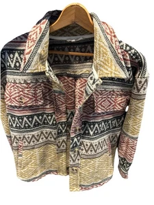 Mystree Chunky Montana Damengröße Medium Scheunenjacke Aztekenmuster Stammesmuster - Bild 1 von 12