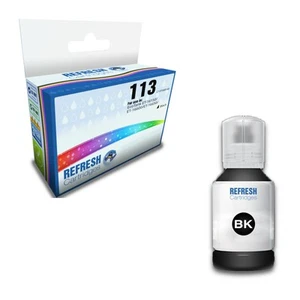 Refresh Cartridges Black 113 Ink Bottle Compatible With Epson Printers - Afbeelding 1 van 6
