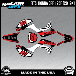 Graphics Kit for Honda CRF125F (2019-2024) CRF 125F FH Series - Red - Picture 1 of 4