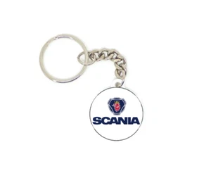 Porte clé badge camion routier scania idée cadeaux 37 mm personnalisation - Afbeelding 1 van 1