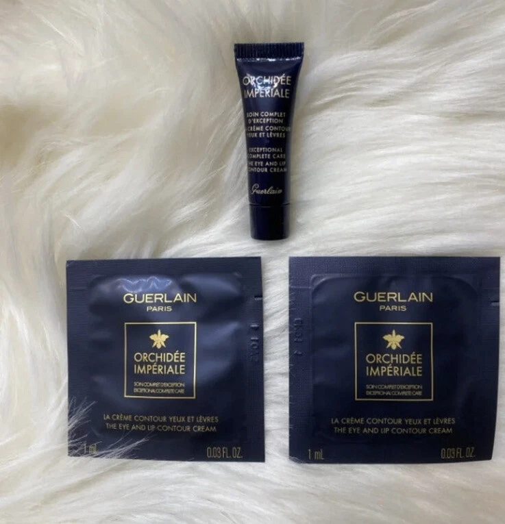 Guerlain Orchidee Imperiale The Eye And Lip Contour Cream Samples - Image 1 of 1
